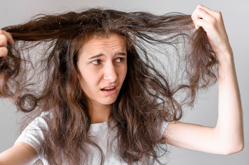 Cabelo danificados